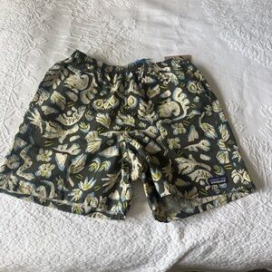 Patagonia Black and White Patterned Shorts